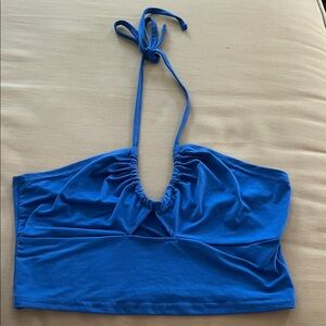 Blue Halter Top